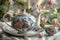 Floral themed tea set adorned with delicate flowers for elegant presentation