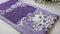 Floral Tranquility Embroidering the Essence of Relaxation with a Lavender Eye Pillow.AI Generated
