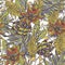 Floral tropical natural seamless pattern. Greenery texture