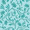 Floral vector pattern with color of celadon