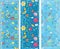 Floral vertical banners set