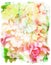 Floral watercolor hydrangea