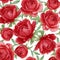 Floral watercolor seamless pattern elegant peonies