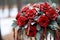 Floral winter wonder Red roses create a captivating wedding decor