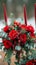 Floral winter wonder Red roses create a captivating wedding decor