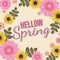 florals hello spring background for holidays mood