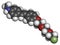 Florbetaben radiopharmaceutical molecule. Used for imaging of beta-amyloid plaques in Alzheimer\\\'s disease by PET