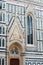 Florence Cathedral facade details, Tuscany, Italy