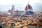 Florence cathedral panoramic view, Firenze, Tuscany, Italy