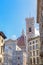 Florence Cathedral tower and old houses