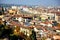 Florence city panorama with the old bridge , Italy