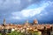 Florence city view with the Dome seen from Piazzale Michelangelo, Italy 
