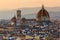 Florence, cityscape and Cathedral and Brunelleschi Dome