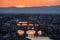 Florence cityscape at sunset