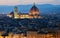 Florence dome, night view, Tuscany