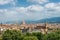 Florence downtown, aerial view