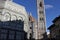 Florence duomo Cathedral, its baptistery and Giotto bellfry