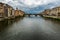 Florence or Firenze city view on Arno river, Tuscany, Italy