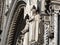 florence giotto tower detail near Cathedral Santa Maria dei Fiori, Brunelleschi Dome Italy