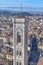 Florence, Italy - 21 Nov, 2022: Cityscape views of Florence and from the roof of the Duomo Cathedral Basilica