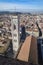 Florence, Italy - 21 Nov, 2022: Cityscape views of Florence and from the roof of the Duomo Cathedral Basilica