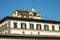 Florence, Italy - 22 April, 2018: cute balcony with a lot of plants on a roof of old building