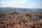 FLORENCE, ITALY - APRIL 20, 2010: Aerial view to Florence city.