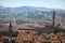 FLORENCE, ITALY - APRIL 20, 2010: Aerial view to Florence city.