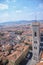 FLORENCE, ITALY - APRIL 20, 2010: Aerial view to Florence city.
