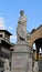 Florence, Italy - August 21, 2015: Old Statue of Dante Aligheri