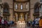 Florence, Italy - August 26, 2018: Morning mass service in Il Duomo, Cattedrale di Santa Maria del Fiore,