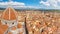 Florence panoram from Cathedral Santa Maria del Fiore, Italy