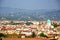 Florence panorama with the great synagogue, Italy