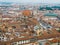 Florence panoramic view and The Basilica di San Lorenzo in the d