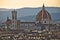 Florence rooftops and cathedral di Santa Maria del Fiore or Duomo view