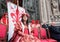 A Florentine great lady on the stage during a public ceremony