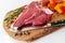 Florentine steak, raw meat preparation