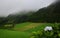 Flores green landscape, Azores, Portugal