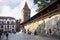 The Florian Gate in the city of Krakow in Poland