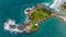 Florianopolis, Armacao beach, aerial view. Santa Catarina