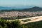 FLORIANOPOLIS, SANTA CATARINA / BRAZIL - MARCH 05, 2019 Aerial view from the top of Morro das Aranhas, Praia do Santinho and Praia