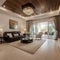 Florida, 27 July 2021: Spacious Big Living Room Of Luxurious Estate With Wooden Elements Modern Mansion Interior With With A