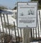 Florida Beach Dune Restoration Sign