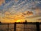 Florida gulf beach marsh wildlife preserve sunset