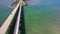 Florida Keys 7 mile bridge 4k aerial video