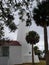 Florida lighthouse palm tree overcast