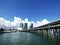 Florida, Maiami, panoramic view of the bay