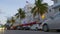 Florida miami south beach ocean drive street traffic 4k usa