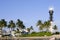 Florida Pompano Beach Lighthouse palm trees