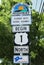 Florida Scenic Highway Sign in Key West, Florida, USA